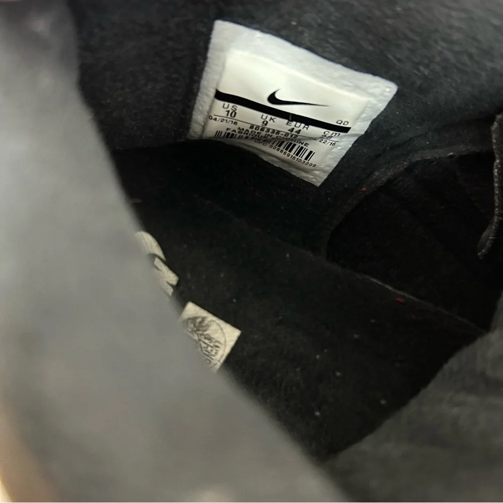 Nike Black and Red High-Top Sneakers - Picture 10 of 11